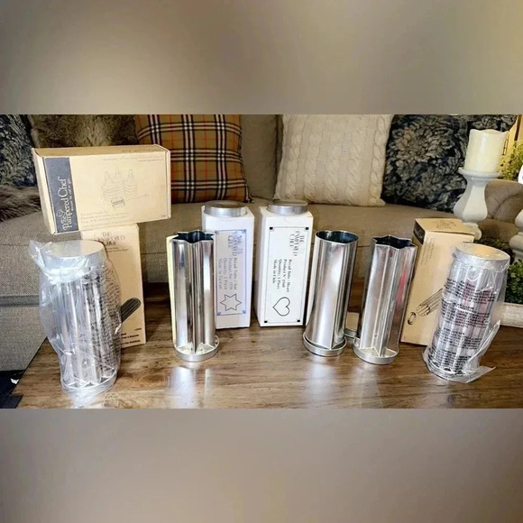PAMPERED CHEF PC Kitchen Bundle Lot of 6 Bread Tubes & Decorator Bottle - Picture 1 of 9